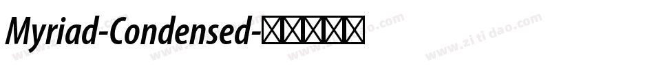 Myriad-Condensed字体转换