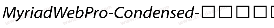 MyriadWebPro-Condensed字体转换