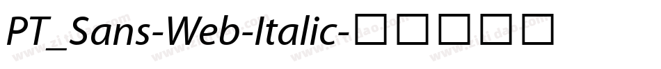 PT_Sans-Web-Italic字体转换