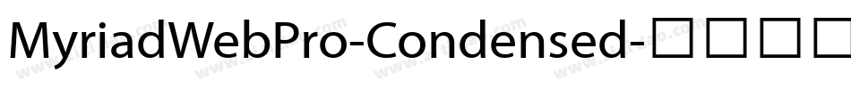 MyriadWebPro-Condensed字体转换