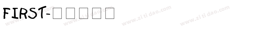 FIRST字体转换
