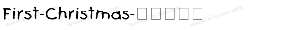 First-Christmas字体转换