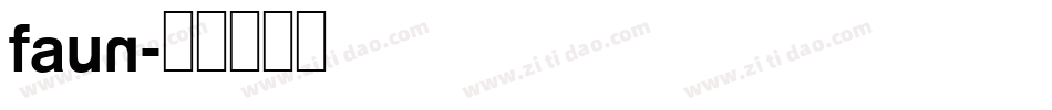 Faun字体转换