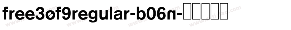 Free3Of9Regular-B06n字体转换