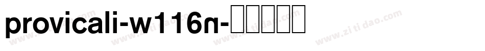 Provicali-w116n字体转换