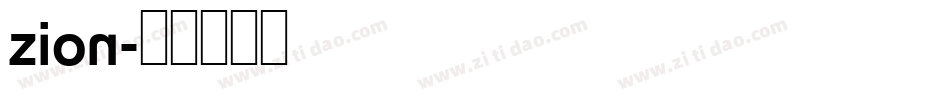 Zion字体转换