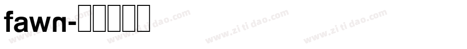 fawn字体转换