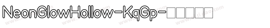 NeonGlowHollow-KqGp字体转换