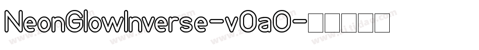 NeonGlowInverse-v0aO字体转换