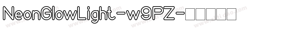 NeonGlowLight-w9PZ字体转换