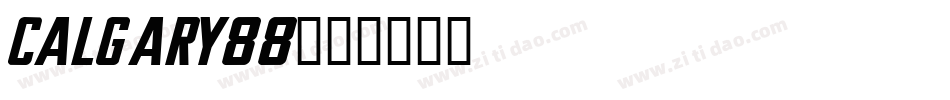 Calgary88字体转换