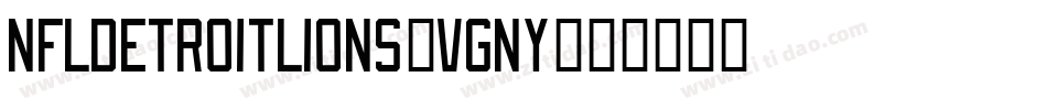 NflDetroitLions-vGny字体转换