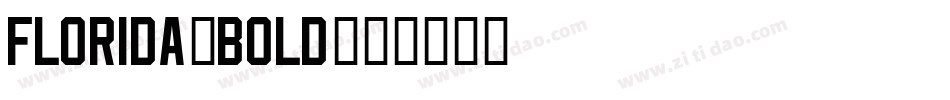 Florida-Bold字体转换