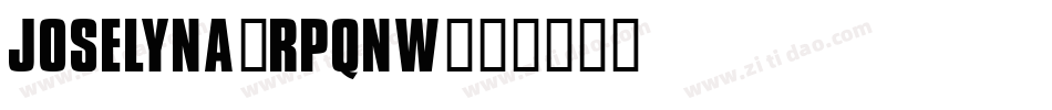 Joselyna-RpqnW字体转换