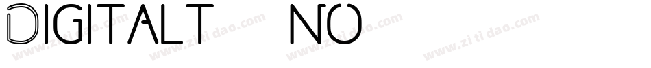 Digitalt-04no字体转换