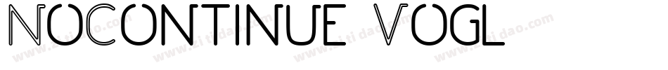NoContinue-Vogl字体转换