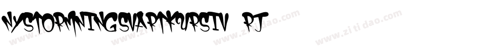 NyStormningSvartKursiv-rJ07字体转换