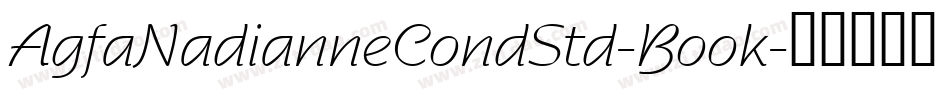 AgfaNadianneCondStd-Book字体转换