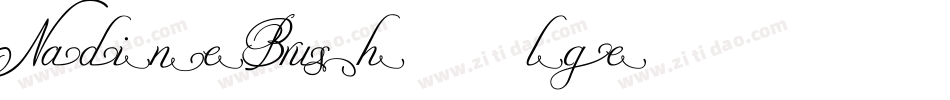 NadineBrush-2lge字体转换