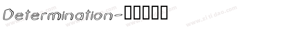 Determination字体转换