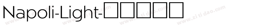Napoli-Light字体转换