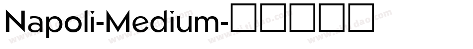 Napoli-Medium字体转换