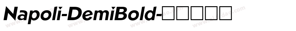 Napoli-DemiBold字体转换