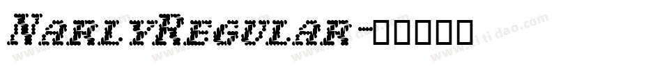 NarlyRegular字体转换