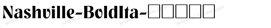 Nashville-BoldIta字体转换