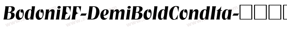 BodoniEF-DemiBoldCondIta字体转换