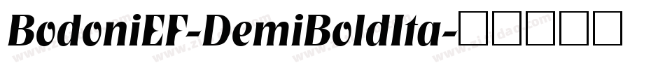 BodoniEF-DemiBoldIta字体转换