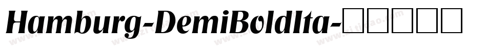 Hamburg-DemiBoldIta字体转换