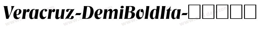 Veracruz-DemiBoldIta字体转换