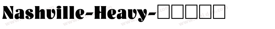 Nashville-Heavy字体转换