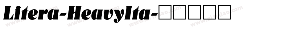 Litera-HeavyIta字体转换