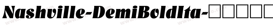 Nashville-DemiBoldIta字体转换
