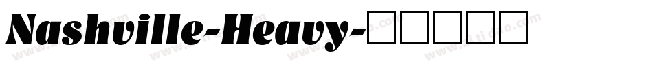 Nashville-Heavy字体转换