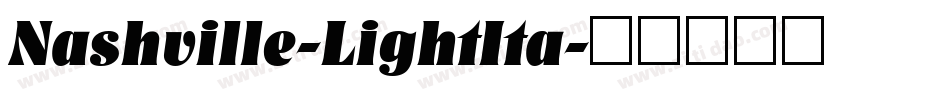 Nashville-LightIta字体转换