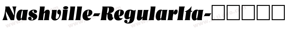 Nashville-RegularIta字体转换