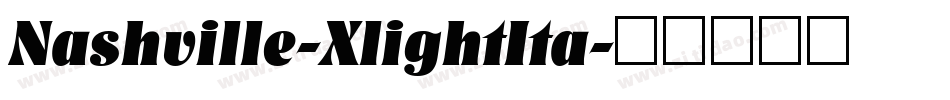 Nashville-XlightIta字体转换