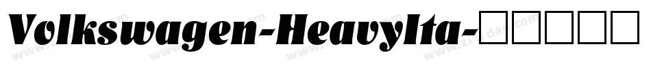 Volkswagen-HeavyIta字体转换