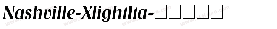 Nashville-XlightIta字体转换