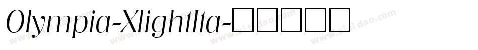 Olympia-XlightIta字体转换