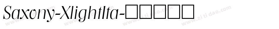 Saxony-XlightIta字体转换