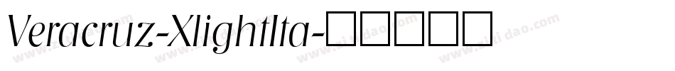 Veracruz-XlightIta字体转换