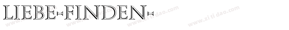 Liebe-finden字体转换