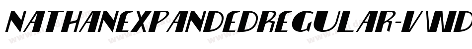 NathanExpandedRegular-VWDy字体转换