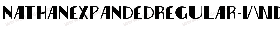 NathanExpandedRegular-VWDy字体转换