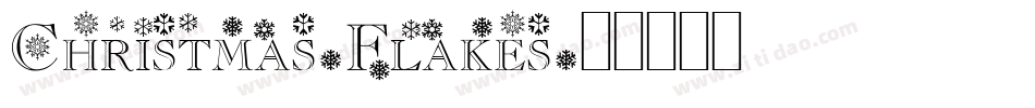 Christmas-Flakes字体转换