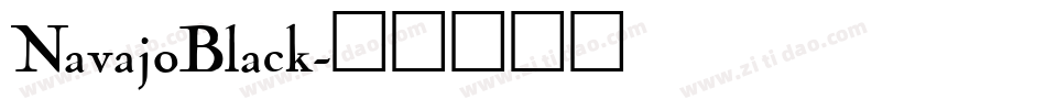 NavajoBlack字体转换